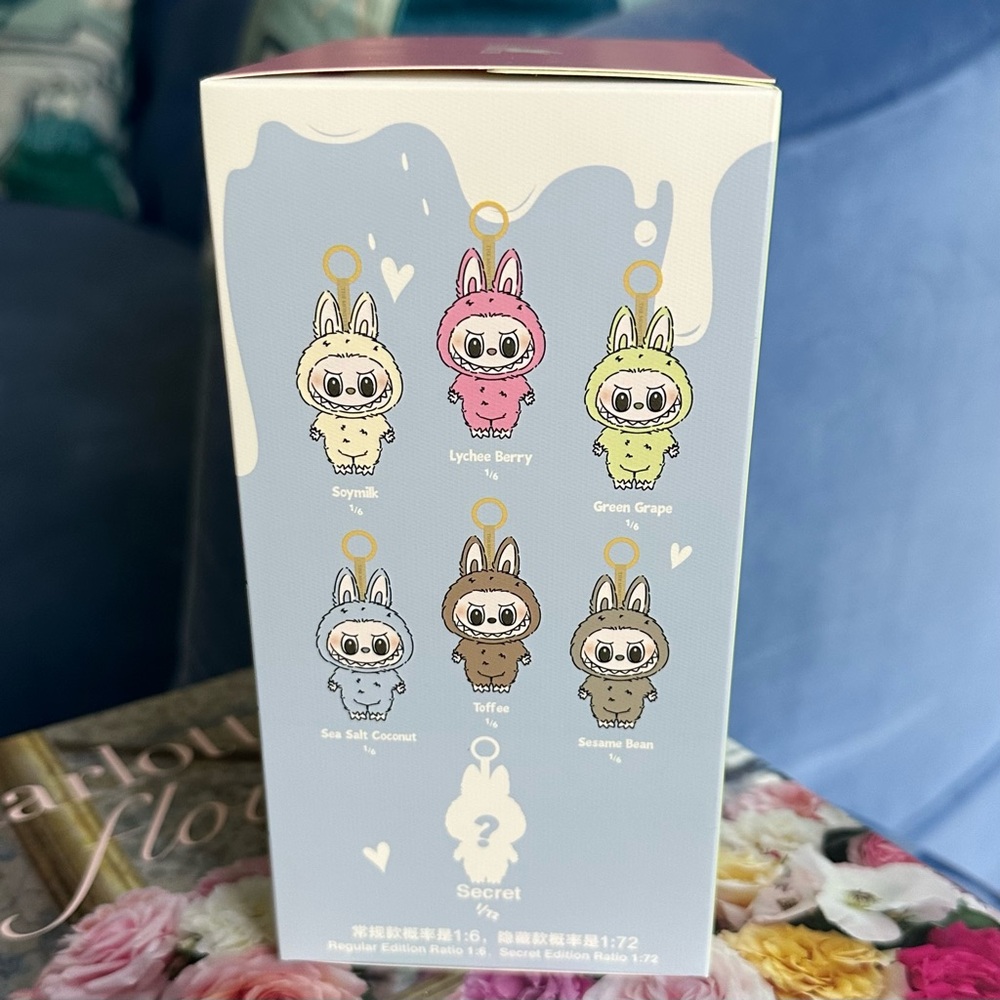 NIB Authentic Pop Mart Exciting Macaron Confirmed Toffee Labubu Vinyl Pendant - Picture 5 of 12